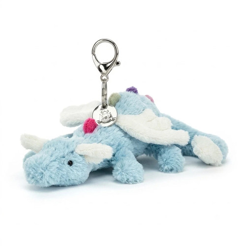 Jellycat sky dragon bag charm - sky,
