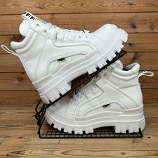 Buffalo Trainers Womens Size UK 5 Aspha White Chunky Emo Gothic Vegan Boots
