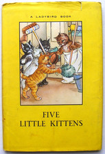 Vintage Ladybird Book –Five little kittens & DJ–Series 401–Good/VGC +FREE COVER+