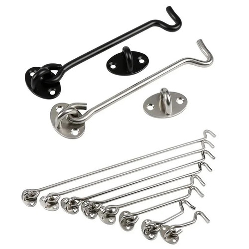 Cabin hook and - latch, lock