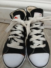 Kids Canvas Trainers Shoes High Top  Brand Lee Cooper