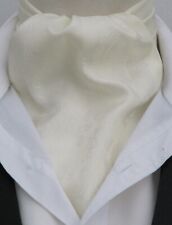 Mens Cream Paisley Satin Ascot