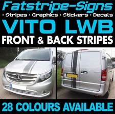 to fit MERCEDES VITO LWB STRIPES GRAPHICS STICKERS DECALS CAMPER DAY RACE VAN 