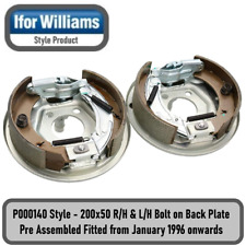 Ifor Williams Style Trailer 200x50 Bolt on Axle Back Plates & Shoes P000140