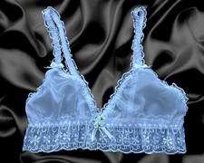 Sissy Sheer Nylon Frilly Lacy