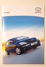 TOYOTA COROLLA SALES BROCHURE 2006 UK ACCESSORIES  T2 T3 SR T SPORT D-4D VVTi.