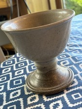 Studio Pottery Ceramic Goblet 11cm H 11cm Diameter Excellent Condition