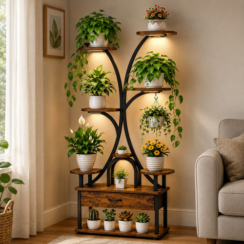 Plant stand indoor shelf - plant,