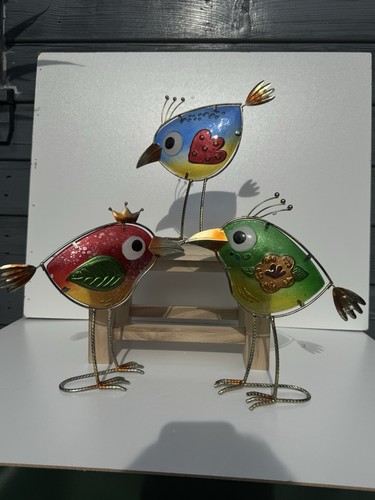 3pcs stained glass bird garden - 3pcs,