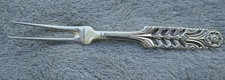 Nice Fancy Antique Pickle Fork Open Pierced marked "830 S" with Hallmark 18g