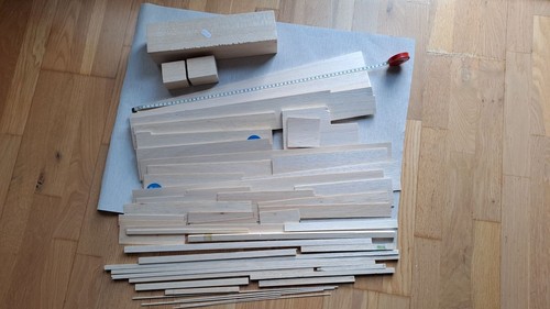 Balsa wood off cuts many - wood,