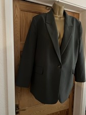 Ladies Nicole Farhi Green Tailored Jacket Never Worn Size L (14)