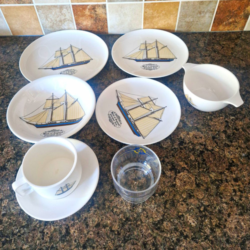 Vintage marine boat melamine - marine,