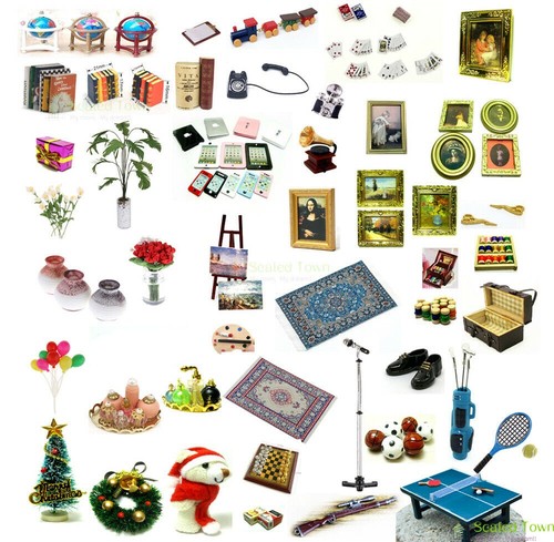 Lot doll house - doll,
