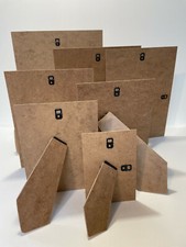 10 Mdf strut backs, extended leg, hang and stand for picture/photo frame.