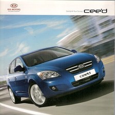 Kia Cee'd 5-dr 2007 UK Market Foldout Sales Brochure S GS LS TS 1.4 1.6 2.0 CRDi