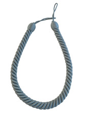 Duck Egg blue rope curtain