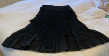 French designer skirt, black