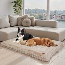 Washable Plush Dog Bed Mat