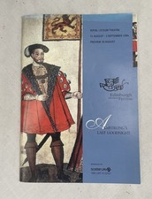 Edinburgh International Festival Royal Lyceum 31 August 1994 Programme