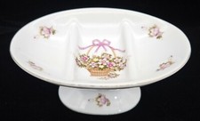 Vtg White & Pink Floral