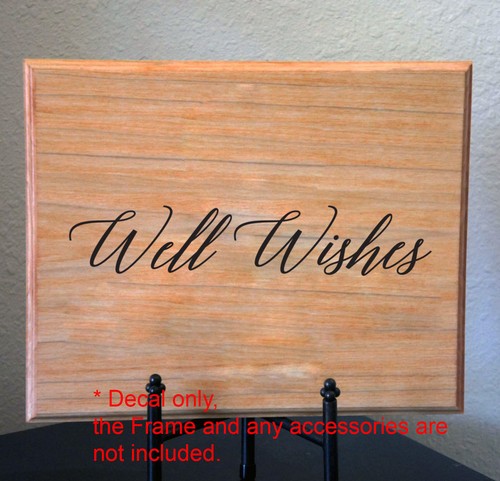Well wishes wedding wishing - "well,