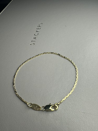 14k gold plated bracelet - gold,