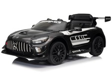 Black 12V Licensed Mercedes AMG GT4 Ride On Car with Parental Remote