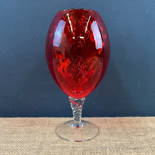 Vintage mid century - red, ripple