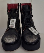 Diesel Leather Combat Boots
