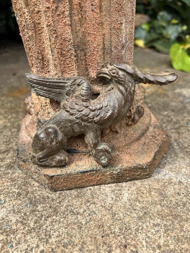 Antique cast metal phoenix - antique,