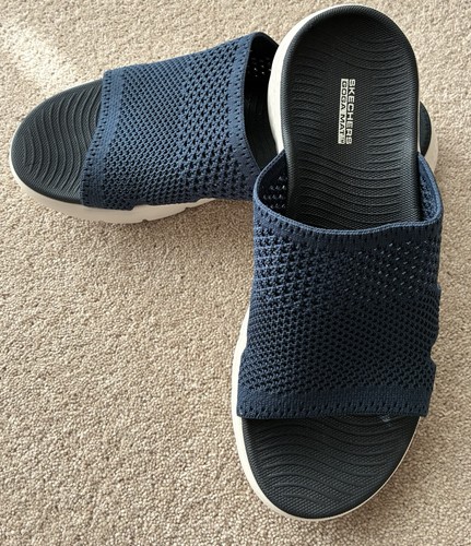 Womens navy blue skechers - womens,