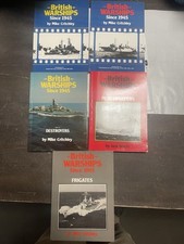 BRITISH WARSHIPS SINCE 1945 VOLUMES 1-5 5 BOOK SET