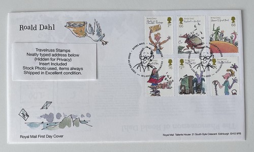 2012 fdc roald dahl set - 2012,