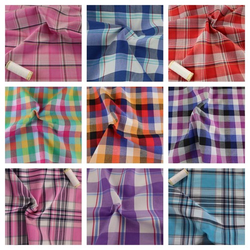 Cotton rich gingham - rich, fabric