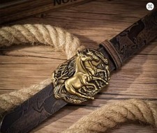 Dark Brown 120cm Western Belt