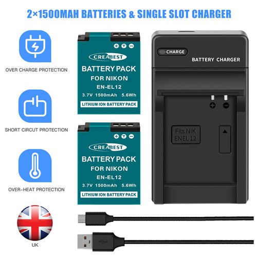 El12 battery for - 2x, en-el12