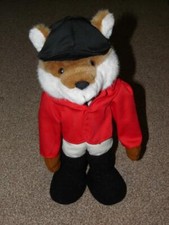 Vintage Brockworth "Soft Options" Stuffed Toy Fox Dressed In Fox Hunting Attire