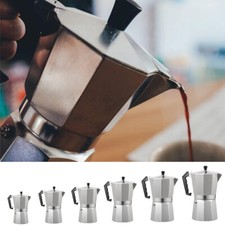 Italian Espresso Stove Top Coffee Maker 1/2/3/6/9/12 Cups Percolator Moka Pot