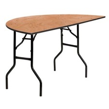 Wooden 5ft Semi Circle Banquet