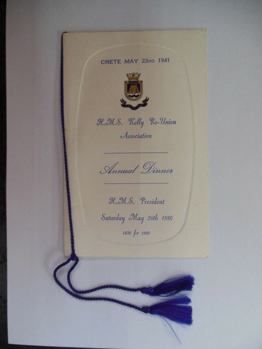 Hms kelly union dinner - re-union,