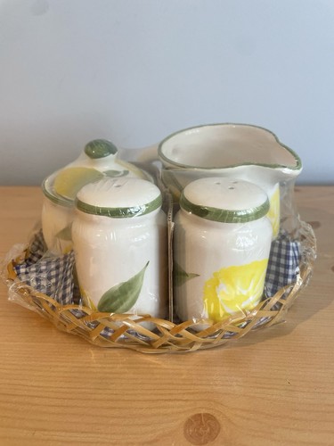 Vintage french ceramic lemon - vintage,