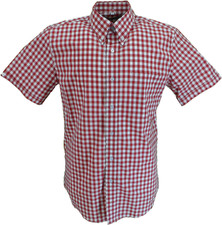 Mazeys Mens Red Gingham Check