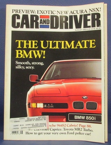 Car and driver magazine - car,