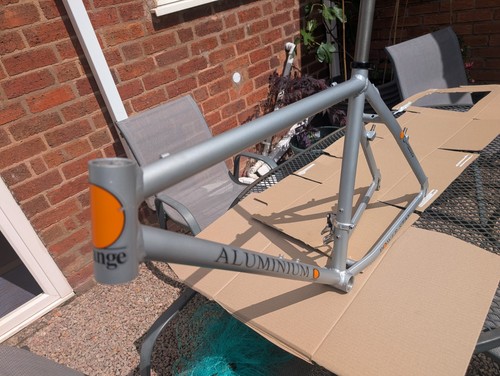 Orange aluminium 1991 frame - o,