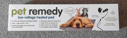 Pet remedy low voltage heated - low,