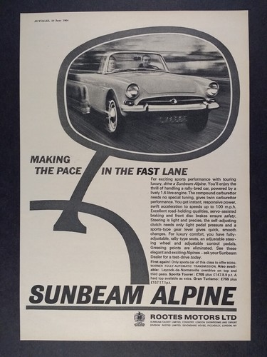1964 sunbeam alpine - 1964,