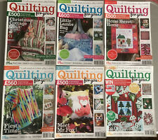 Fabrications Quilting For You Magazine-  6 titles 93,94,95,96,97,98-2014-15