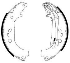 Brake Shoe Set Rear Lockheed