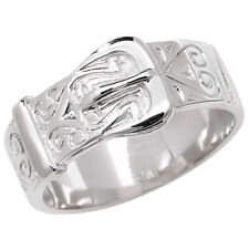 Buckle Ring 925 Sterling Silver Gents/Men